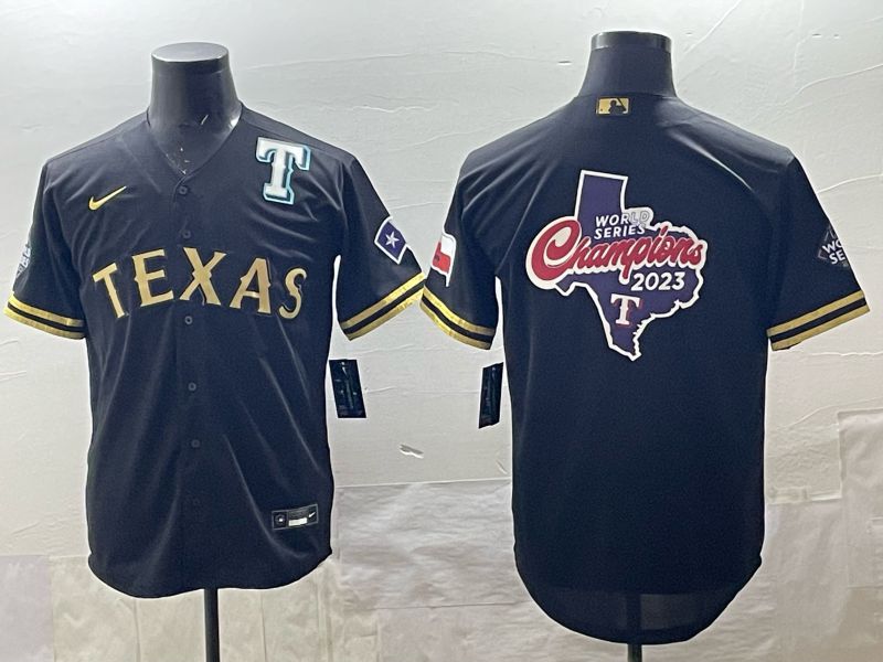 Men 2025 Texas Rangers Blank Black Game Nike MLB Jersey style 05->texas rangers->MLB Jersey